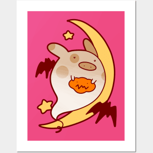 Halloween Ghost Pig Posters and Art
